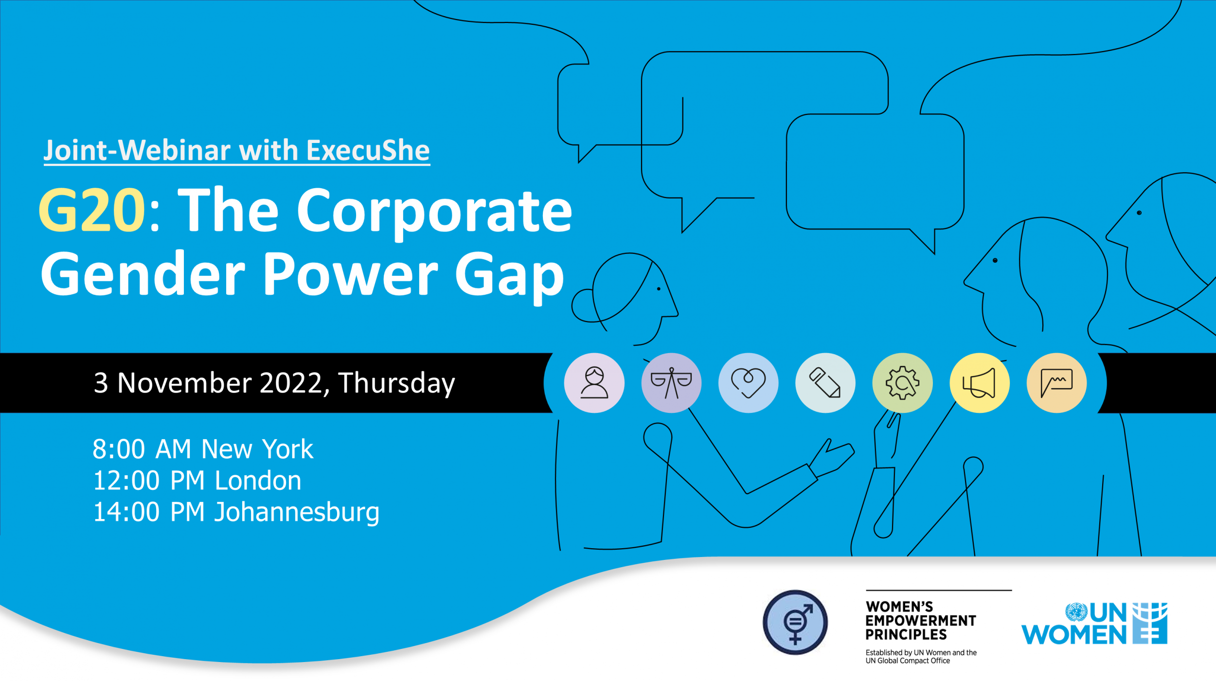 Joint webinar with ExecuShe: G20: The corporate gender power gap